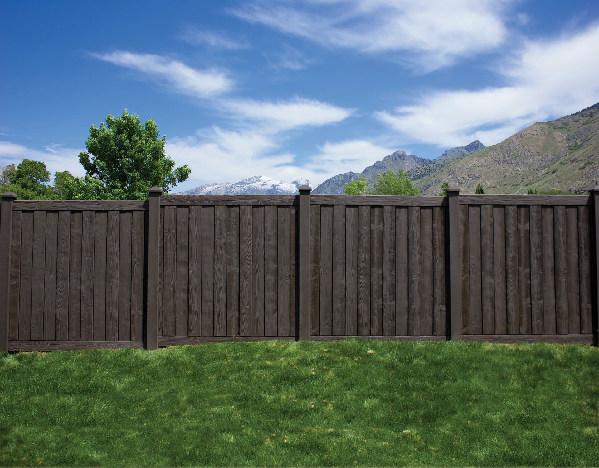 Tongue-and-groove vinyl privacy fence panel in Raymore, MO — RKC Wood Care Pros