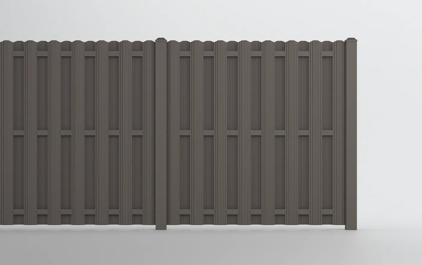 Dumpster screening enclosure with property line demarcation in Peculiar, MO — RKC Wood Care Pros