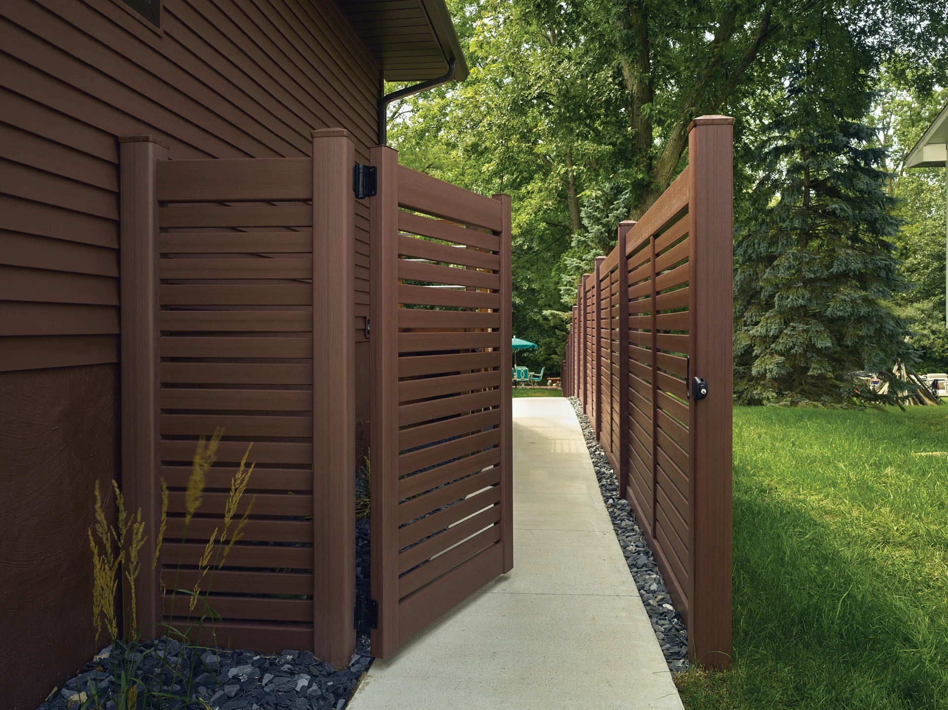 Vinyl Fence Installation project in Bonner Springs, KS by RKC Wood Care Pros