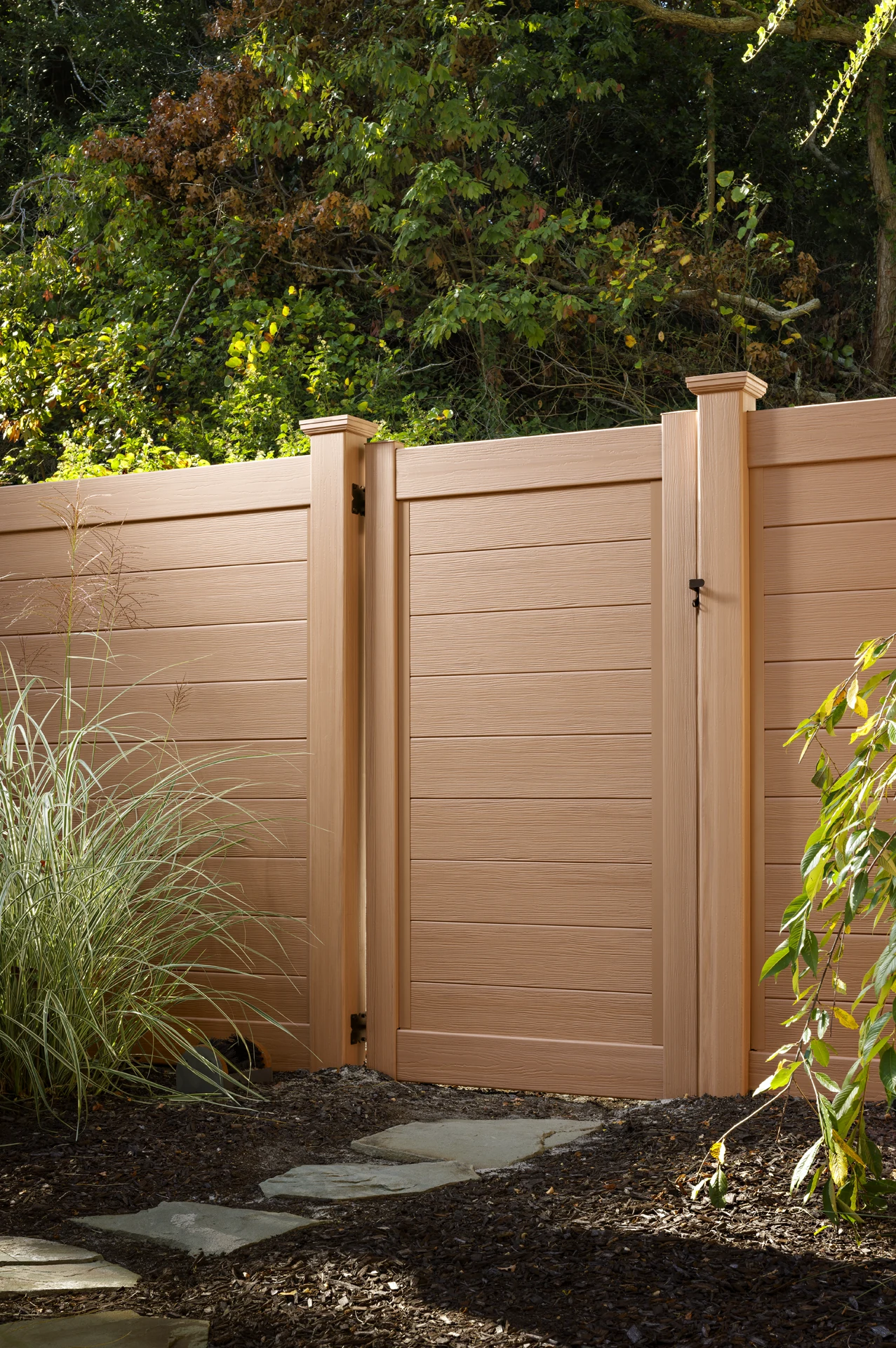 Good-neighbor equal-finish privacy fence install in Lenexa, KS — RKC Wood Care Pros