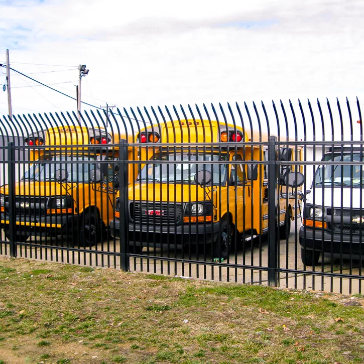 8-foot commercial perimeter security fence with anti-climb mesh in Grain Valley, MO — RKC Wood Care Pros