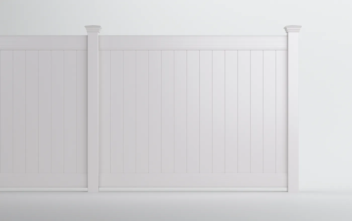 Tongue-and-groove vinyl privacy fence panel in Lee's Summit, MO — RKC Wood Care Pros