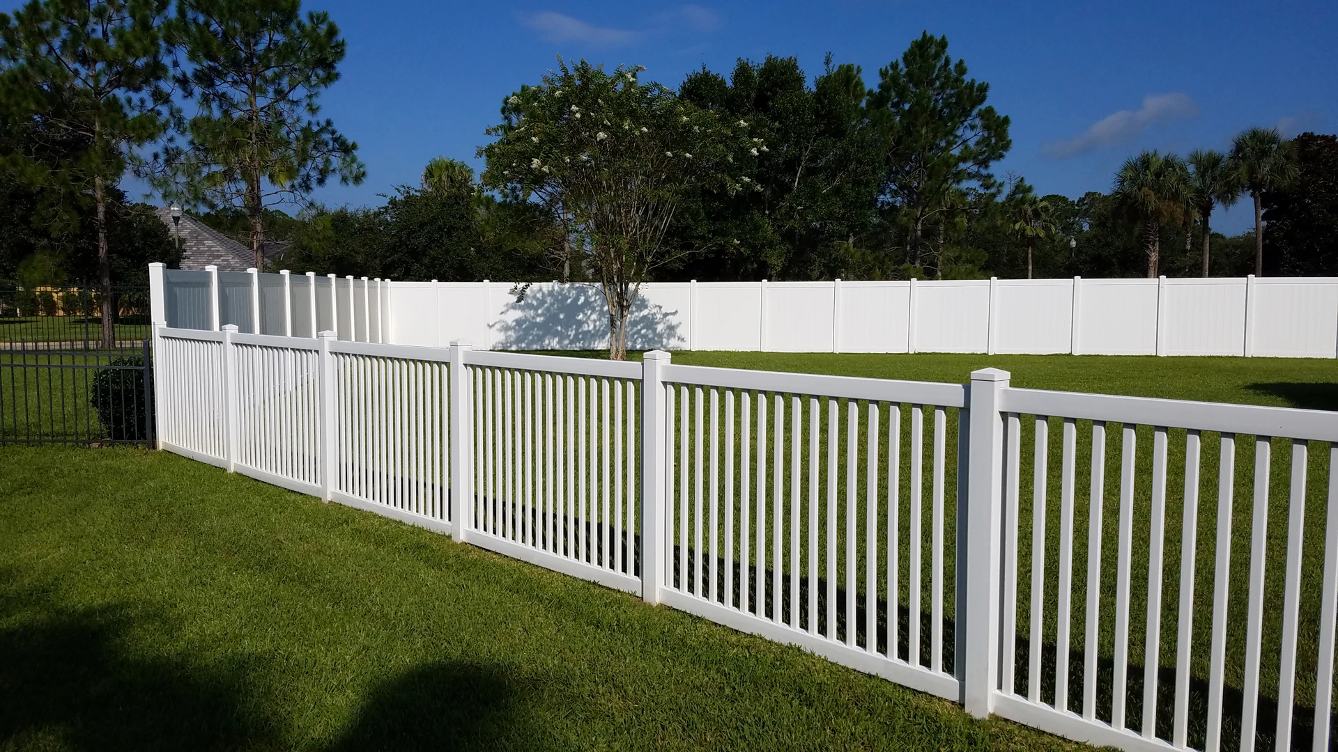 Vinyl Fence Installation project in Lee's Summit, MO by RKC Wood Care Pros
