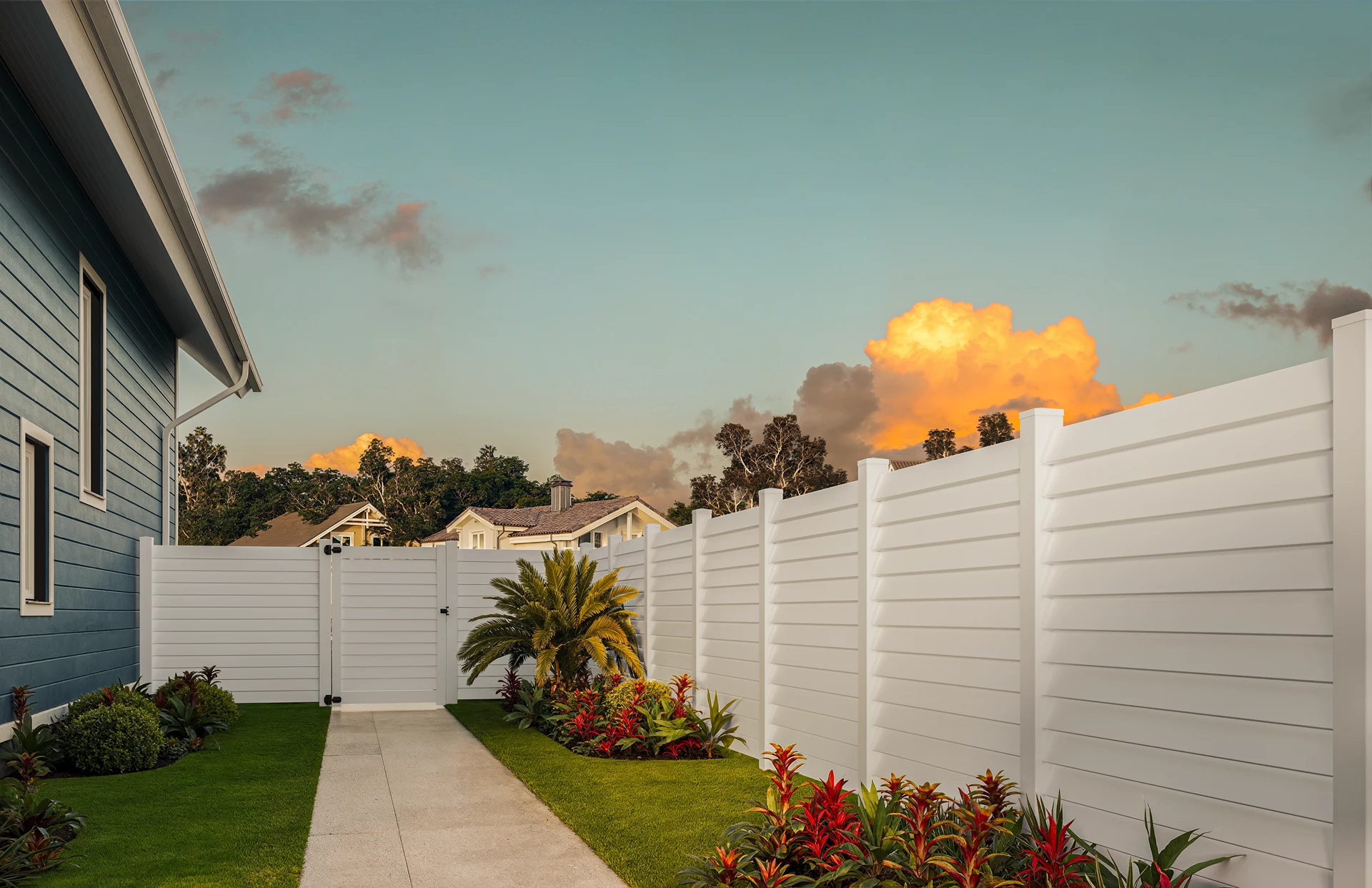 White vinyl tongue-groove privacy fence pricing — Mission, KS — RKC Wood Care Pros
