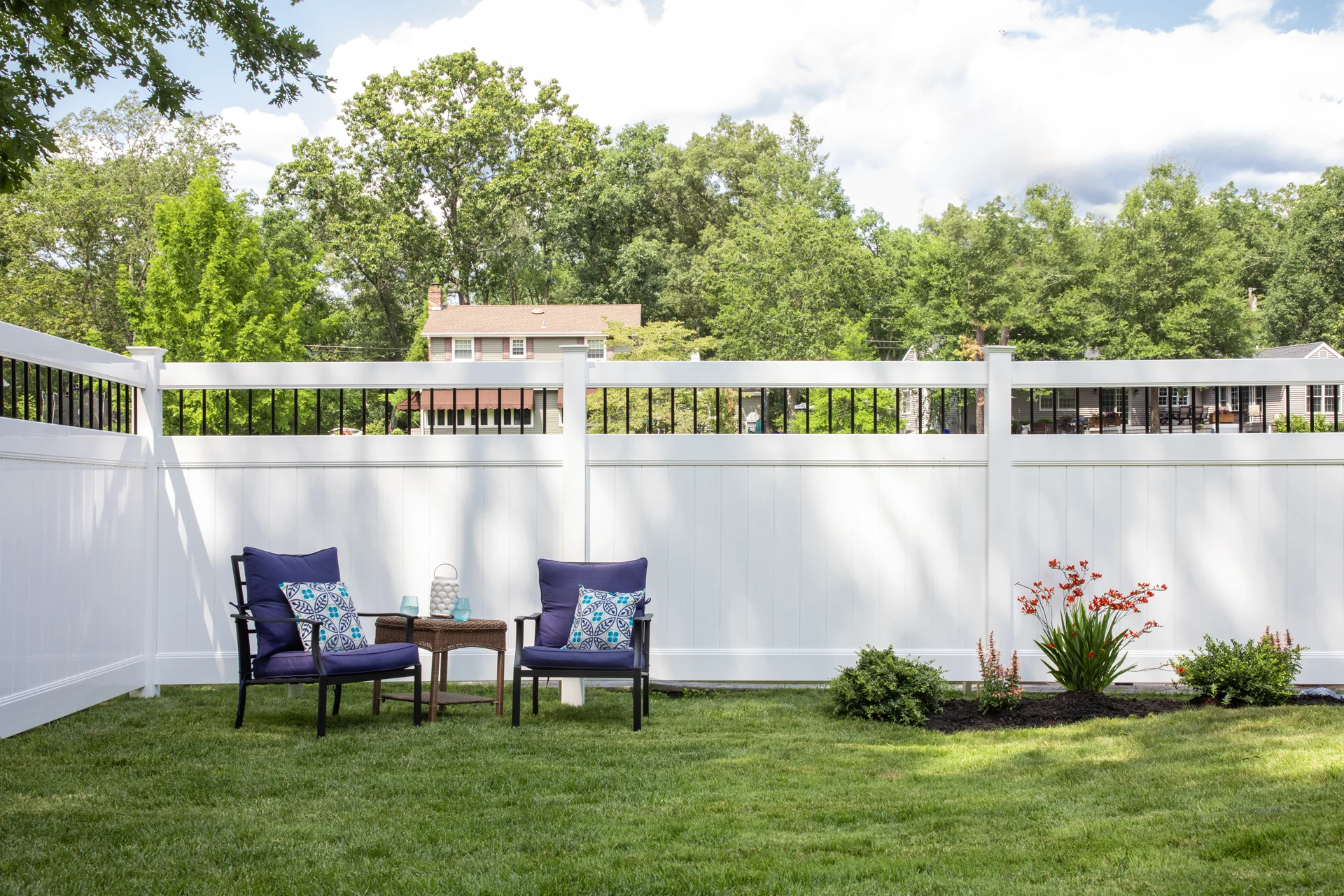 Vinyl Fence Installation project in Olathe, KS by RKC Wood Care Pros