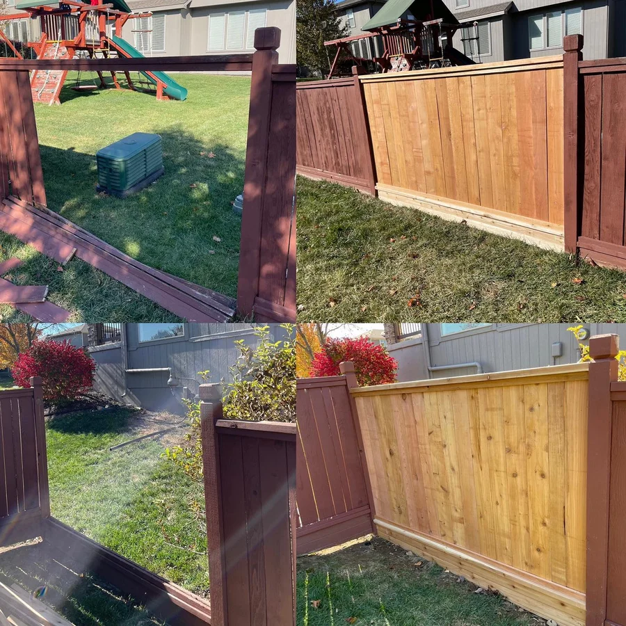 Fence Repair by RKC Wood Care Pros in the Kansas City metro