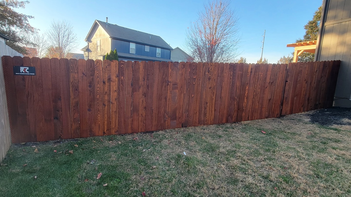 Cedar re-stain in Overland Park, KS by RKC Wood Care Pros