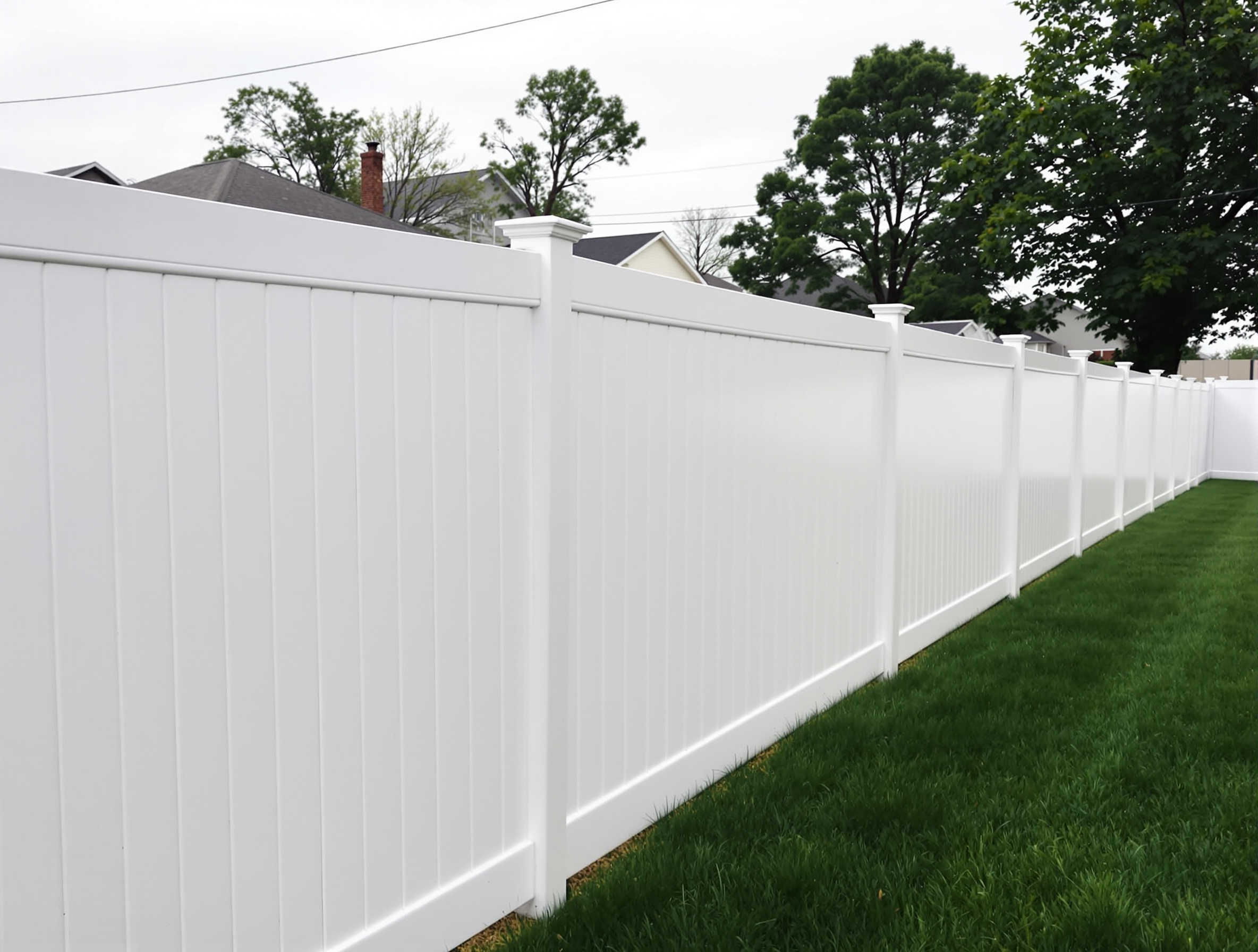 Vinyl Fence Installation project in Raymore, MO by RKC Wood Care Pros