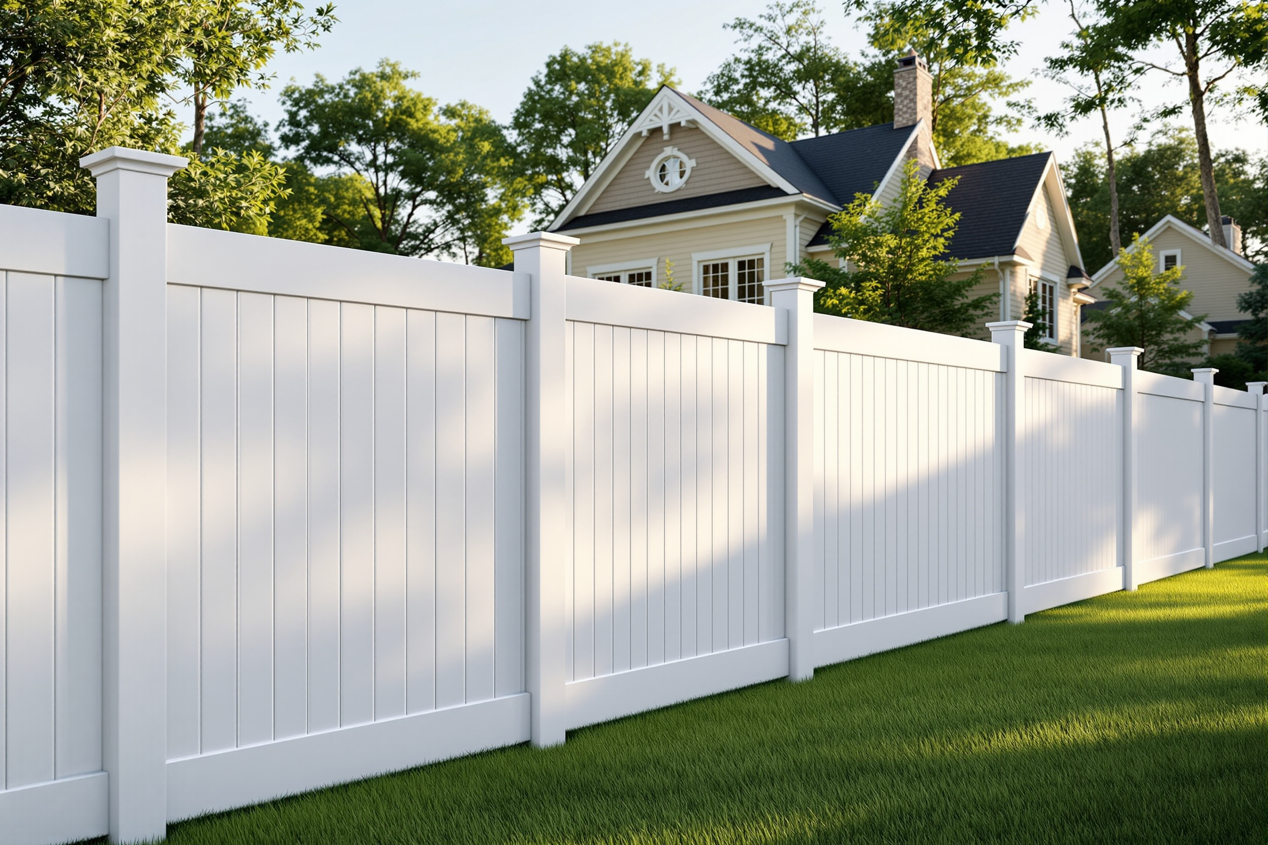 Tan / Khaki Privacy — 6 ft by RKC Wood Care Pros in Prairie Village, KS